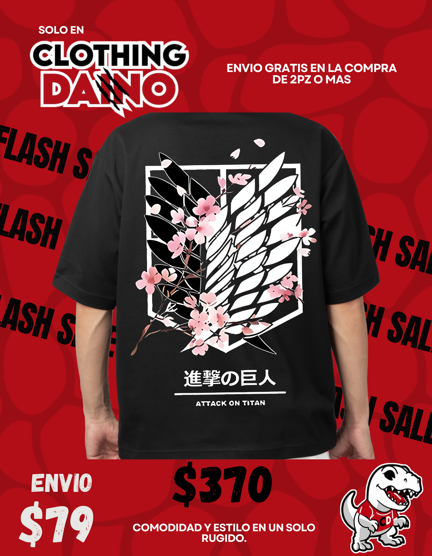 Playera Personalizada attack on titan