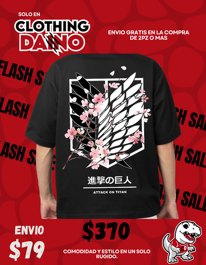 Playera Personalizada attack on titan