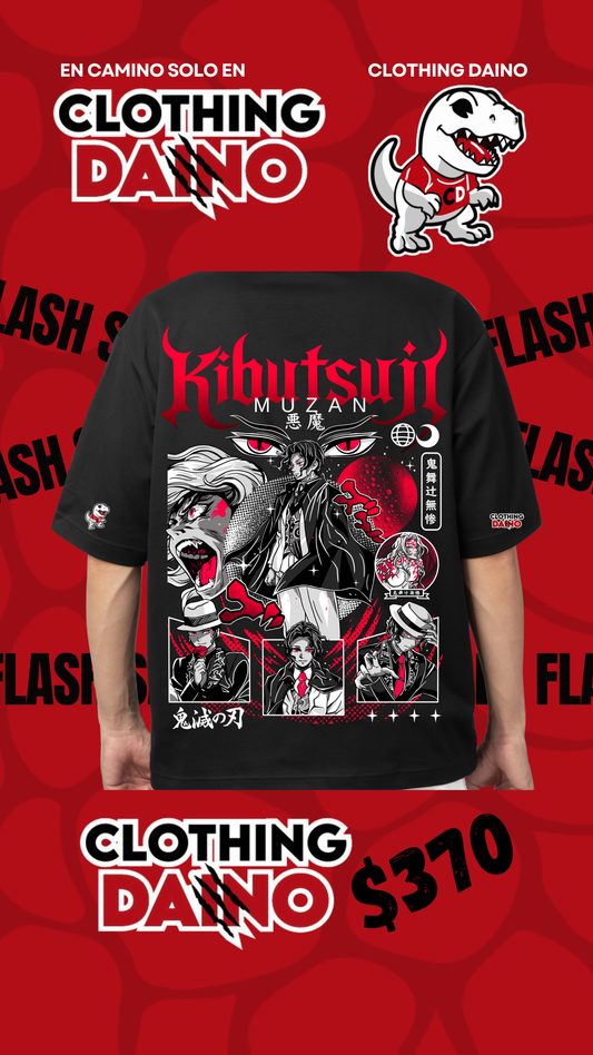 Playera Personalizada Demon Slayer Muzan Kibutsuji.