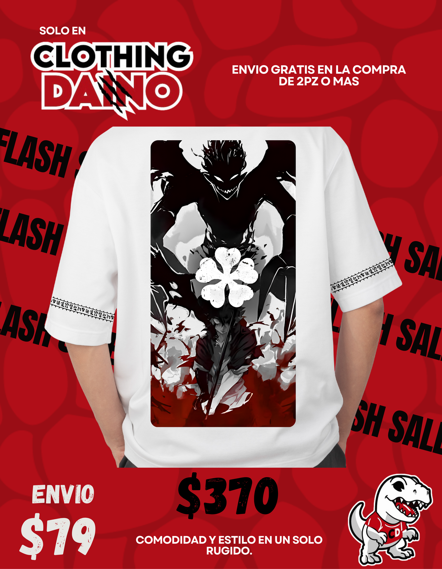 Playera Personalizada Black Clover - Toros negros.