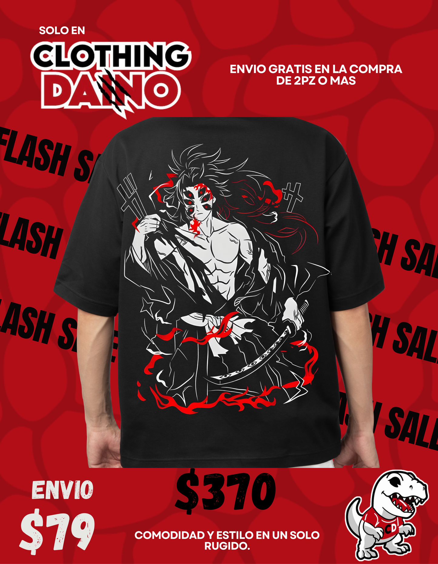 Playera Personalizada Demon Slayer kokushibo.