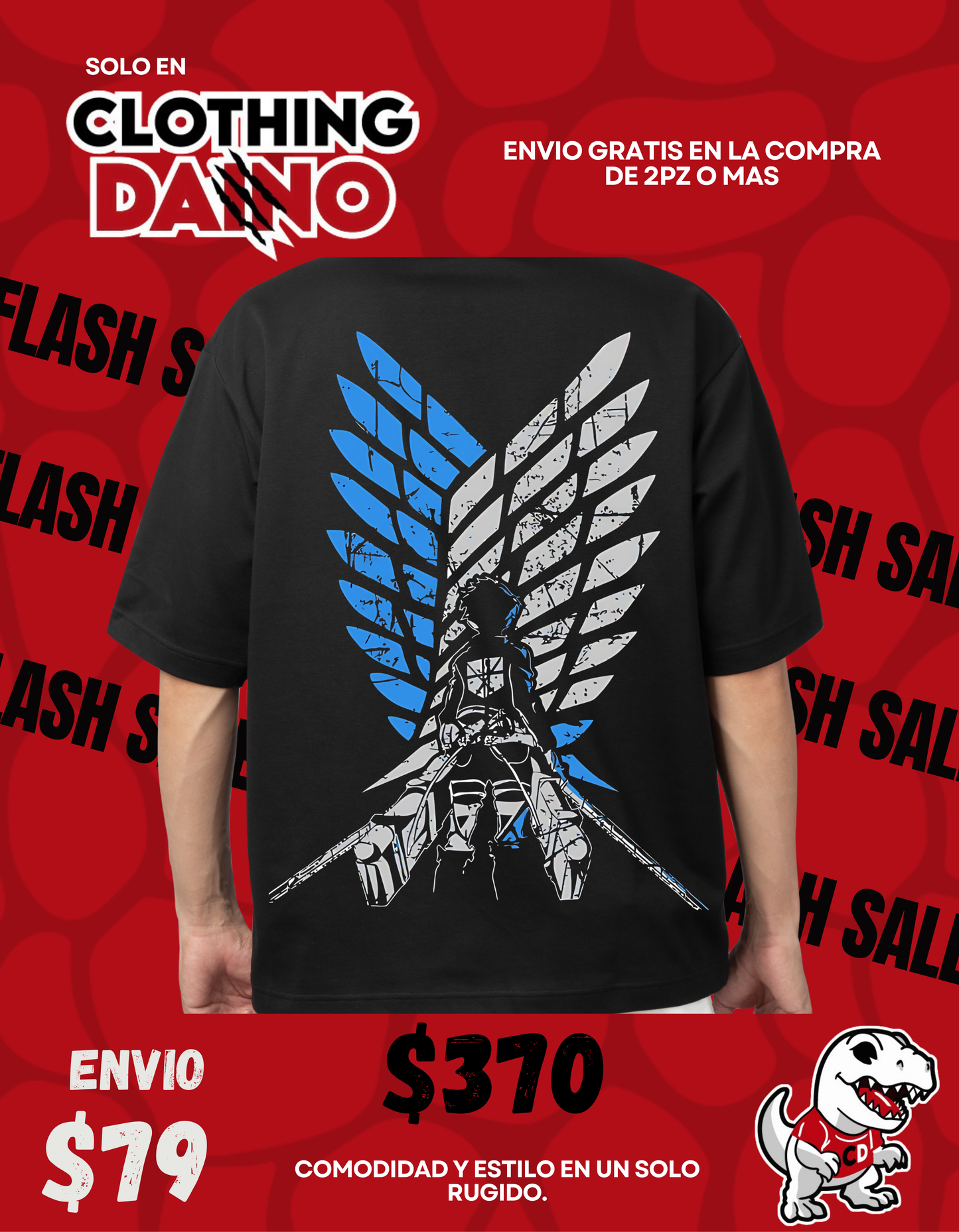 Playera Personalizada attack on titan