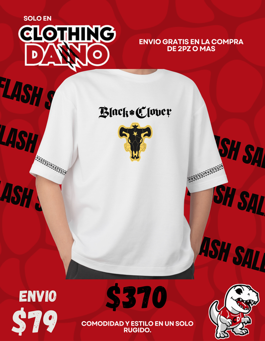 Playera Personalizada Black Clover - Toros negros.