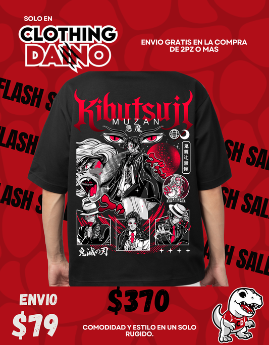 Playera Personalizada Demon Slayer Muzan Kibutsuji.