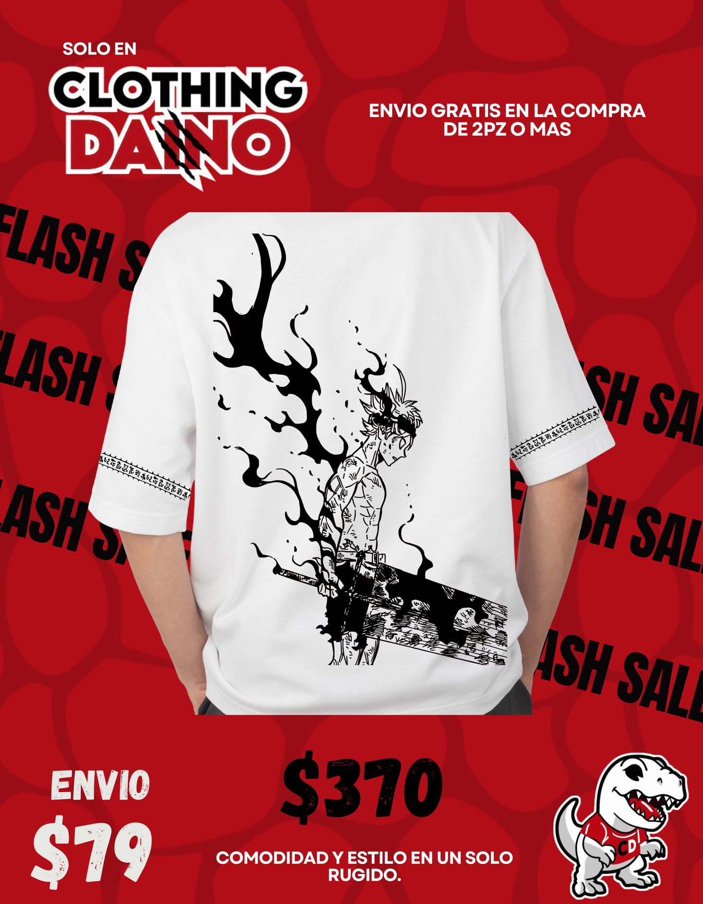 Playera Personalizada Black Clover - Asta