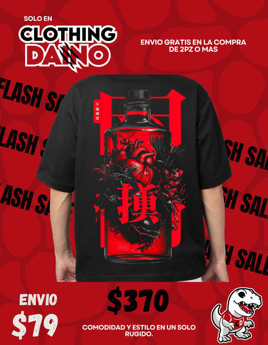 Playera Personalizada Estilo Japones - Corazon