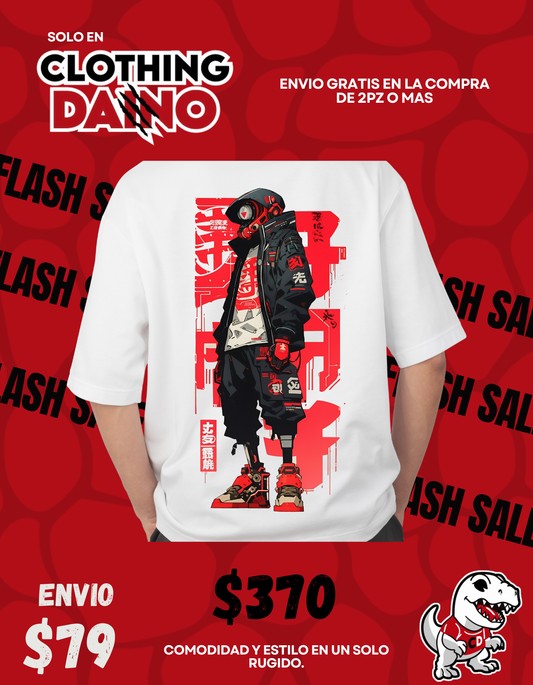 Playera Personalizada Estilo Japones - Neo (Blanco)