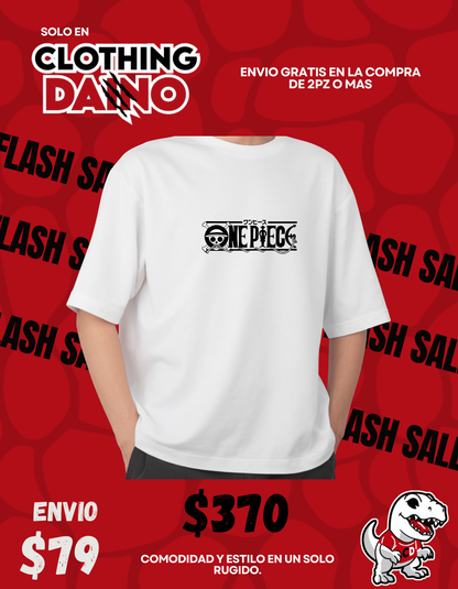 Playera Personalizada One Piece- Zorro (Blanca)
